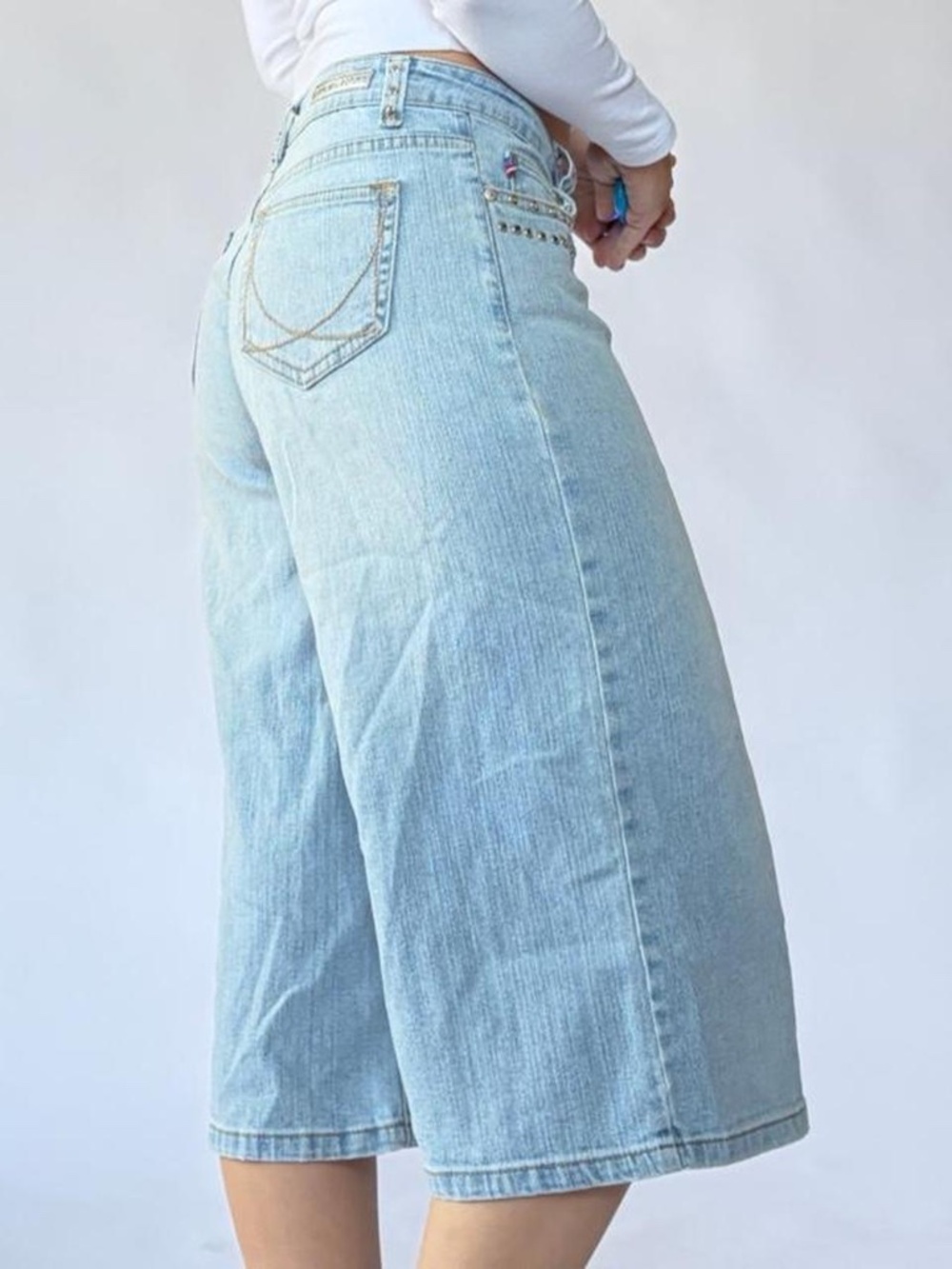 Low Rise Capris Gaucho Size 7 - Picture 2 of 5